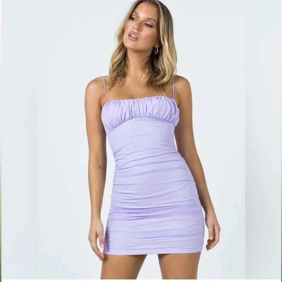 Princess Polly Penney mini lavender dress, size US 8 - Picture 3 of 9